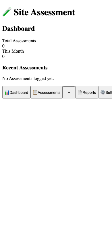 Site Assessment - Phase I/II ESA & Hazmat Manager Pro export example